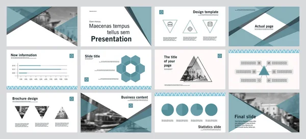 Esta plantilla es la mejor como presentación de negocios, utilizada en marketing y publicidad, volante y banner, el informe anual. Elementos sobre fondo gris oscuro — Vector de stock