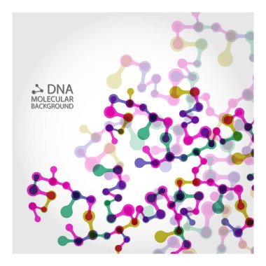 Alt yapısı. Moleküler ve genetik kafes. Tıp ve bilim. Vektör grafikleri