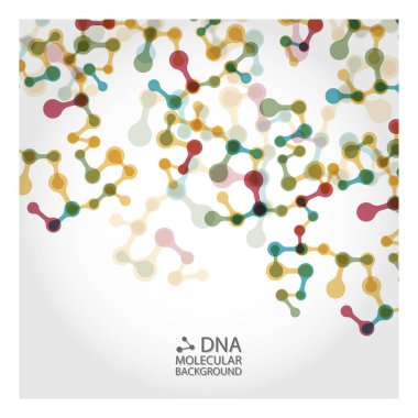 Alt yapısı. Moleküler ve genetik kafes. Tıp ve bilim. Vektör grafikleri