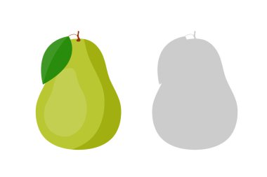Armut meyvesi illüstrasyon vektör