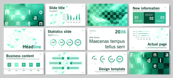 Esta plantilla es la mejor como presentación de negocios, utilizada en marketing y publicidad, volante y banner, el informe anual — Vector de stock