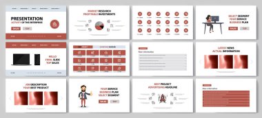 Bu en iyi pazarlama ve reklam, broşür ve afiş, faaliyet raporu içinde kullanılan bir iş sunumu olarak şablonudur