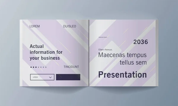Este modelo é o melhor como uma apresentação de negócios, usado em marketing e publicidade, folheto e banner, o relatório anual —  Vetores de Stock
