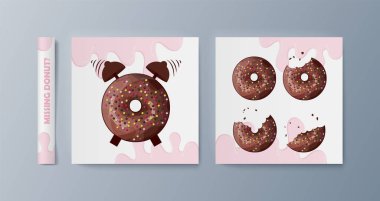 Piyasada promosyon mal ve Hizmetleri pazarlama için broşürler seti