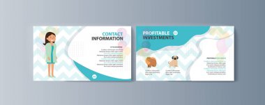 Evcil hayvan satın alma reklam için broşür kiti seti