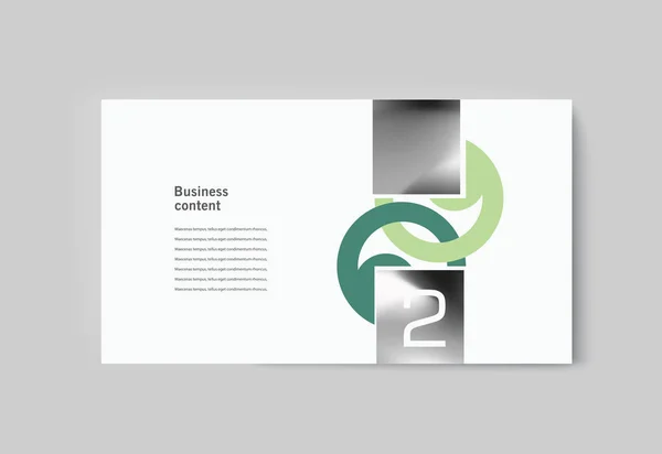 Zakelijke presentatie brochure infographics reclame voor goederen en diensten — Stockvector