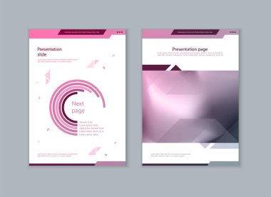 Piyasada promosyon mal ve Hizmetleri pazarlama için broşürler seti