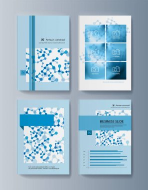 Piyasada promosyon mal ve Hizmetleri pazarlama için broşürler seti