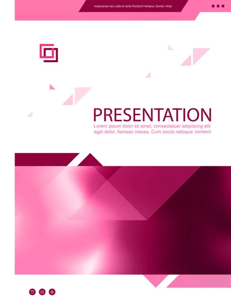 Couverture de brochure utilisée dans le marketing et la publicité — Image vectorielle