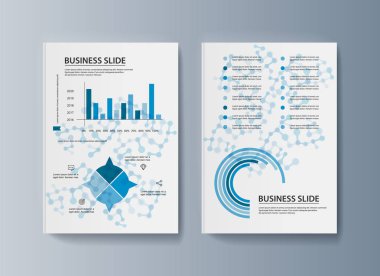 Piyasada promosyon mal ve Hizmetleri pazarlama için broşürler seti
