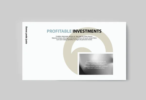 Üzleti prezentáció brossúra termékek és szolgáltatások — Stock Vector