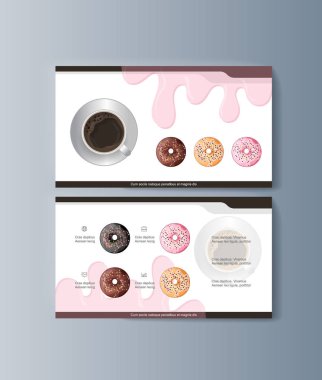 Piyasada promosyon mal ve Hizmetleri pazarlama için broşürler seti