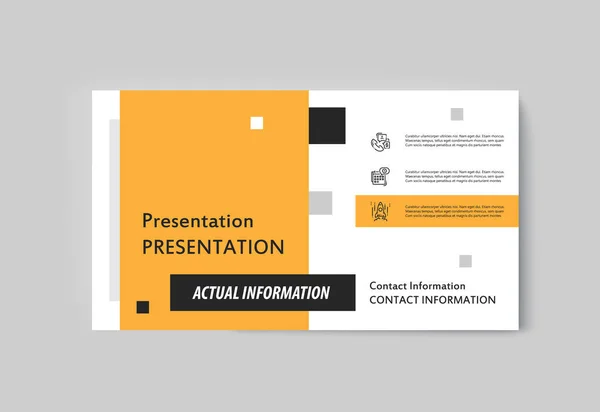 商业演示手册信息图表广告商品和服务 — 图库矢量图片