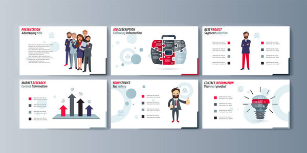 Комплект брошюр по продвижению товаров и услуг на рынке
