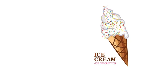 用于营销和广告冰淇淋的手册封面 — 图库矢量图片