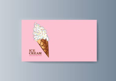 İş sunum broşürreklam dondurma ve hizmet teslim