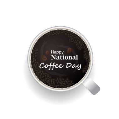 Kahve mükemmel içki her zaman. Serin çizmek. Renkli resimde