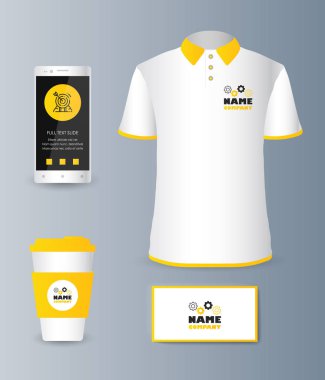 Piyasada pazarlama promosyon mal ve hizmetleri için bir koleksiyon şık şık öğelerin sunumu