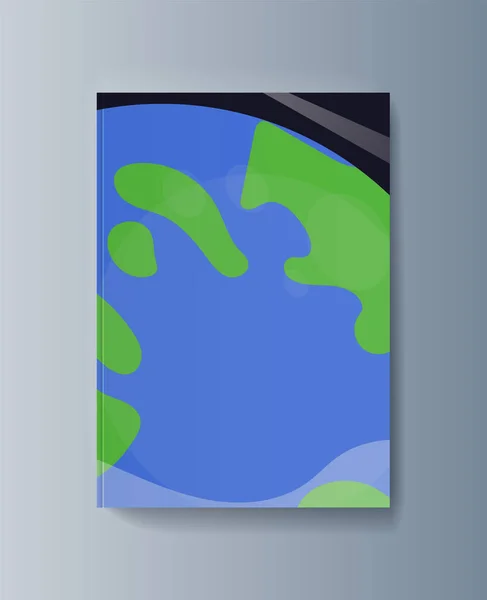 Zakelijke presentatie brochure ruimteverkenning en het traject van planeten — Stockvector