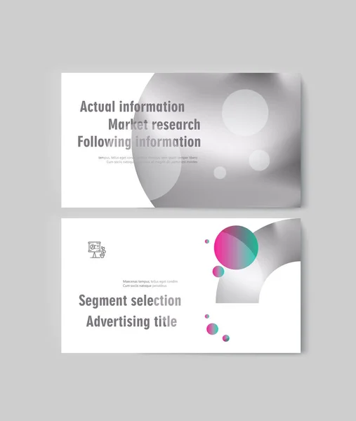 Набор брошюр инфографики для продвижения товаров и услуг на рынке — стоковый вектор
