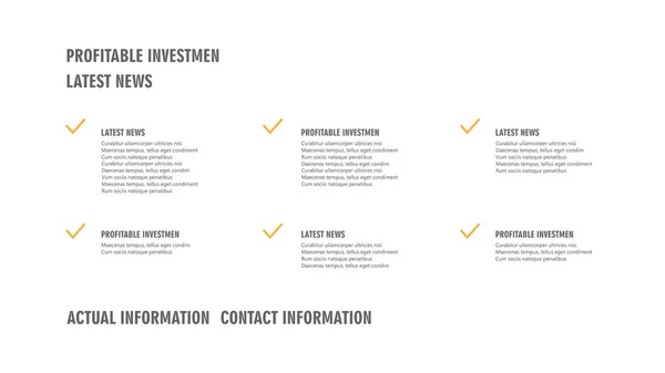 Folheto cobrir infográficos usados em marketing e publicidade — Vetor de Stock