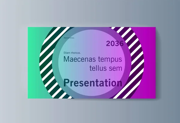 Brochure de présentation d'entreprise infographie publicité biens et services — Image vectorielle