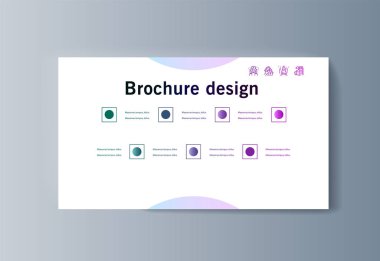 İş sunum broşür infographics reklam mal ve hizmetler