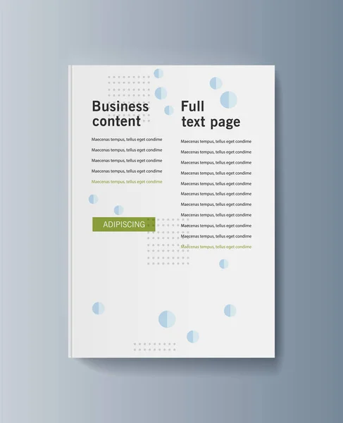 Business presentatiebrochure reclame goederen en diensten — Stockvector