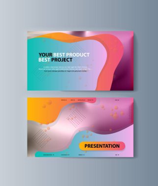 Piyasada promosyon mal ve Hizmetleri pazarlama için broşürler seti