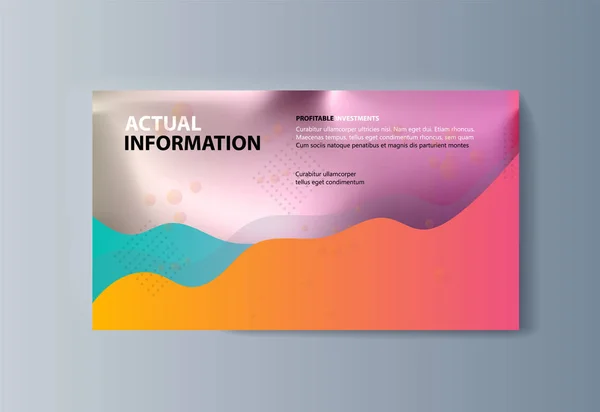 Business presentatiebrochure reclame goederen en diensten — Stockvector