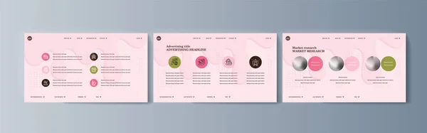 Set van brochures voor de marketing van de promotie Ice Cream op de markt — Stockvector