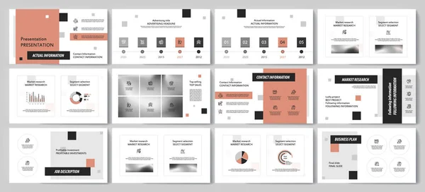 Denna mall är bäst som en Affärspresentation, används i marknadsföring och reklam, reklamblad och banner, årsredovisningen — Stock vektor