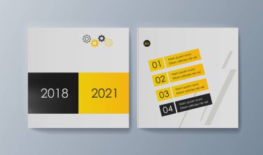 Piyasada promosyon mal ve Hizmetleri pazarlama için broşürler seti