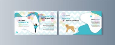 Evcil hayvan satın alma reklam için broşür kiti seti