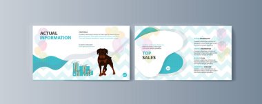 Evcil hayvan satın alma reklam için broşür kiti seti