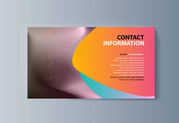 Business presentatiebrochure reclame goederen en diensten — Stockvector