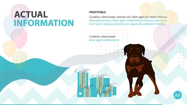 Portada cuidado de mascotas folleto instrucciones — Vector de stock