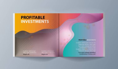 Piyasada promosyon mal ve Hizmetleri pazarlama için broşürler seti