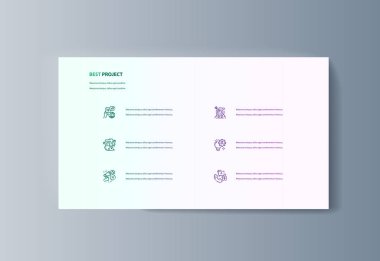 İş sunum broşür infographics reklam mal ve hizmetler