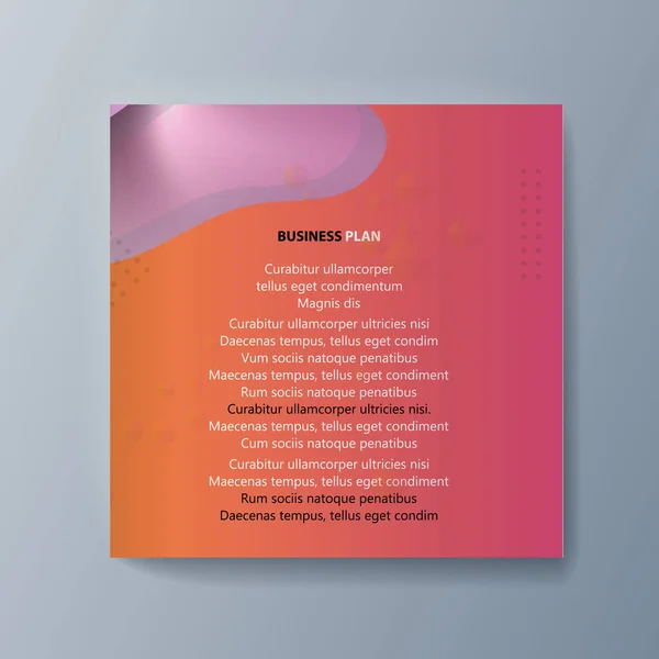 Business presentatiebrochure reclame goederen en diensten — Stockvector