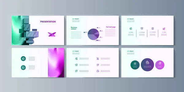 Set brochures infographics voor marketing van de promotie goederen en-diensten op de markt — Stockvector