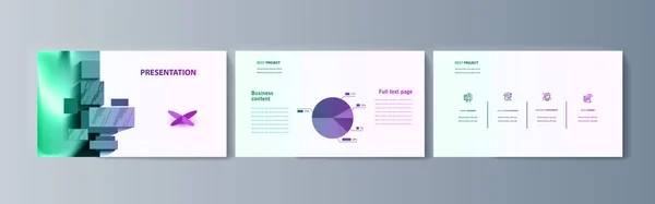 Set brochures infographics voor marketing van de promotie goederen en-diensten op de markt — Stockvector