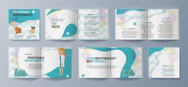 Evcil hayvan satın alma reklam için broşür kiti seti