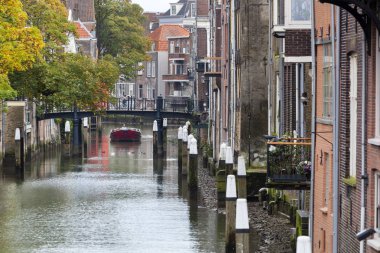 Dordrecht Hollanda kanal evlerinde
