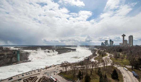 Drohnenblick Auf Die Niagarafälle — Stockfoto