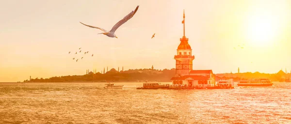 Mädchenturm Istanbul Türkei Kiz Kulesi Uskudar — Stockfoto