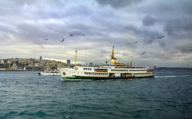 Boğazdaki deniz yolculuğundan güzel manzaralı turistik yerler. Türk buharlı gemileri, Altın Boynuz manzaralı..