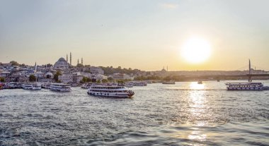 Galata Kulesi, Galata Köprüsü Karaköy bölge ve Haliç, istanbul Türkiye