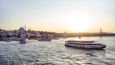 Galata Kulesi, Galata Köprüsü Karaköy bölge ve Haliç, istanbul Türkiye