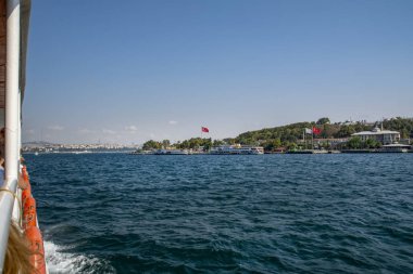 Istanbul, Türkiye, 20 Ağustos 2018: Galata Kulesi, Galata Köprüsü, Karaköy bölge ve Haliç, istanbul Türkiye